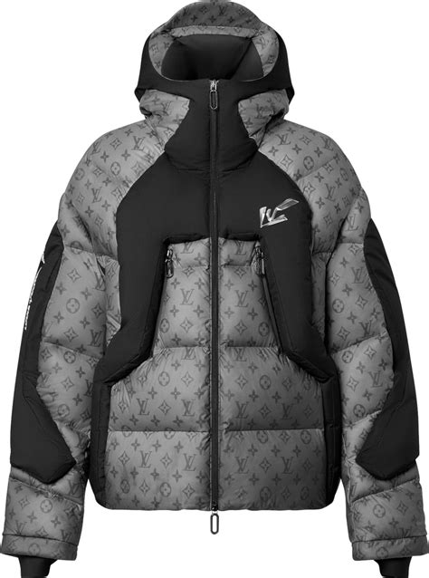 louis vuitton leather down jacket|louis vuitton jacket with pouches.